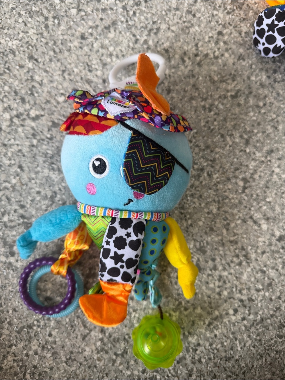 Lamaze Multicolor Blue Pirate Octopus Sensory Plush Toy